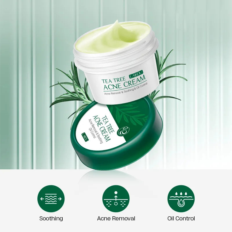 Crème Visage Tea Tree LAIKOU – Soin Ciblé Peau Nette - vue produit 2