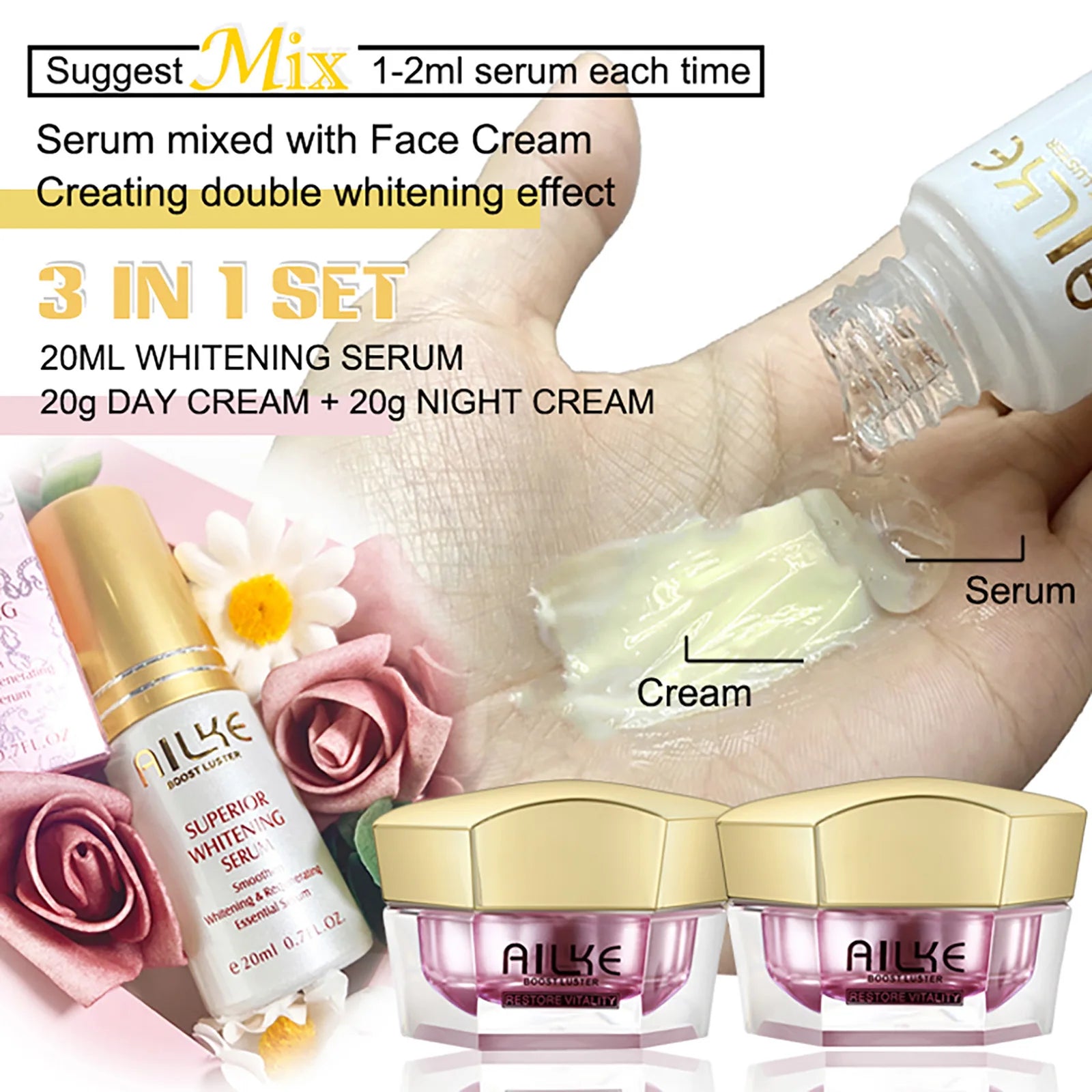 Set Visage Éclat & Uniformité AILKE – Routine Skincare Complète - vue produit 6