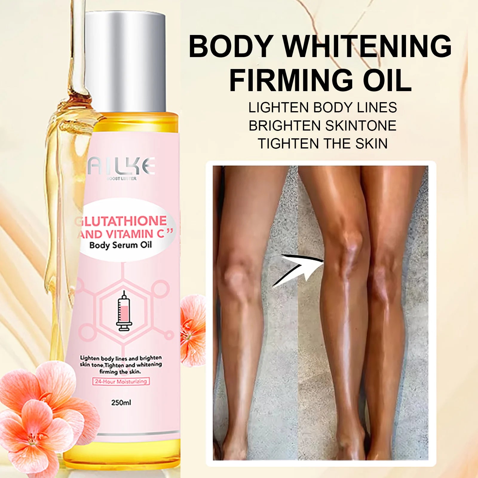 Crème Corps AILKE Glutathione + Vitamine C – Body Care Premium - vue produit 6