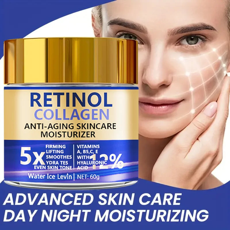 Crème visage rétinol collagène 60g hydratante effet fermeté