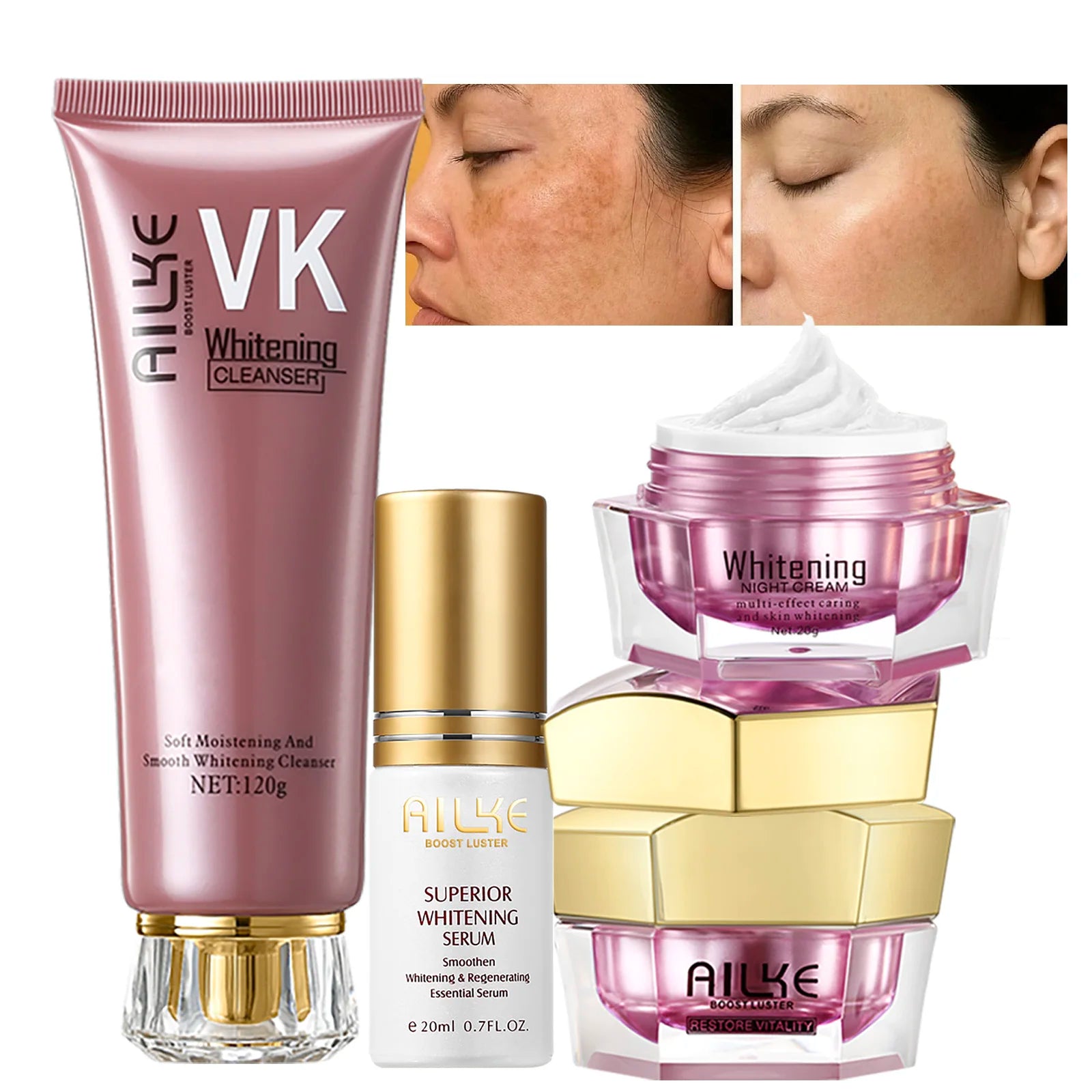 Set visage AILKE routine skincare complète