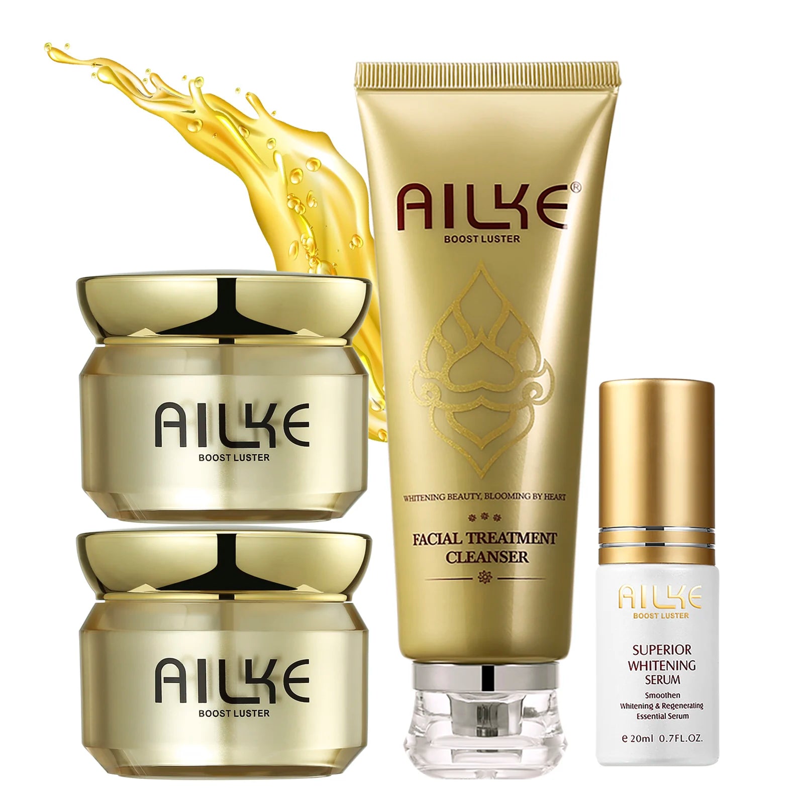 Set visage AILKE glutathione nicotinamide routine complète